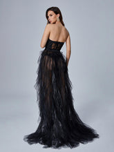 Load image into Gallery viewer, Dorothy Tulle Maxi Dress In Black
