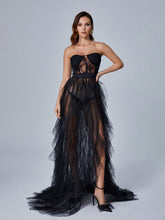 Load image into Gallery viewer, Dorothy Tulle Maxi Dress In Black
