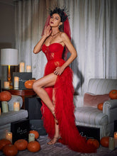 Load image into Gallery viewer, Dorothy Tulle Maxi Dress In Red
