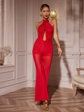 Load image into Gallery viewer, Duran Flower Cutout Jumpsuit
