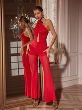 Load image into Gallery viewer, Duran Flower Cutout Jumpsuit
