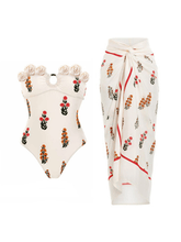 Load image into Gallery viewer, Elisha Flower Printed Swimwear Two Piece Set
