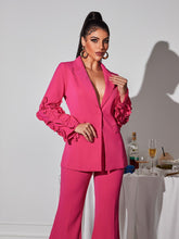 Load image into Gallery viewer, Ellasyn Long Sleeve Ruffle Pants Set
