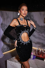 Load image into Gallery viewer, Emmitt Circle Cutout Sequin Dress
