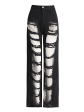 Load image into Gallery viewer, Ephraim Diamond Mesh Denim Pants
