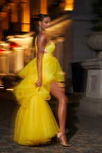 Load image into Gallery viewer, Essie One Shoulder Tulle Maxi Dress
