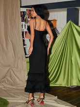 Load image into Gallery viewer, Evolet Feather Tiered Bandage Dress
