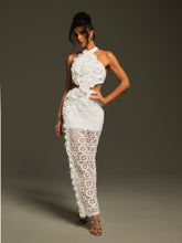 Load image into Gallery viewer, Festus Halterneck Cutout Bandage Maxi Dress
