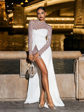 Load image into Gallery viewer, Foster Net Rhinestone Mesh Dress
