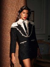 Load image into Gallery viewer, Galilea Embellished Sequin Collar Dress
