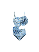 Load image into Gallery viewer, Gaviria Flower Cutout Swimwear Two Piece Set
