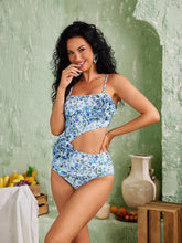 Load image into Gallery viewer, Gaviria Flower Cutout Swimwear Two Piece Set
