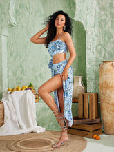 Load image into Gallery viewer, Gaviria Flower Cutout Swimwear Two Piece Set
