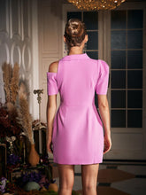 Load image into Gallery viewer, Glinda Flower Short Sleeve Blazer Dress
