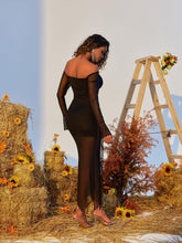Load image into Gallery viewer, Gussie Flower Ruffle Mesh Dress
