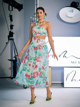 Load image into Gallery viewer, Habib One Shoulder Print Embroidered Dress
