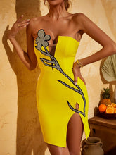 Load image into Gallery viewer, Hadassah Strapless Rhinestone Bandage Mini Dress
