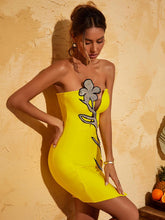 Load image into Gallery viewer, Hadassah Strapless Rhinestone Bandage Mini Dress
