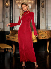 Load image into Gallery viewer, Hiroaki Twisted Cutout Maxi Dress
