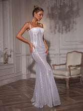 Load image into Gallery viewer, Ichiro Spaghetti Sequin Maxi Dress
