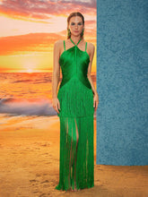 Load image into Gallery viewer, Izumi Fringe Bandage Maxi Dress

