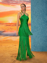 Load image into Gallery viewer, Izumi Fringe Bandage Maxi Dress
