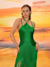 Load image into Gallery viewer, Izumi Fringe Bandage Maxi Dress
