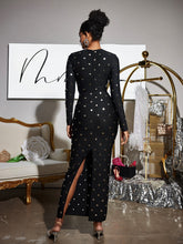 Load image into Gallery viewer, Jabez Long Sleeve Bandage Maxi Dress
