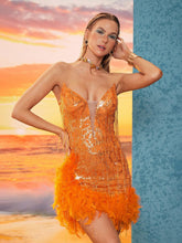 Load image into Gallery viewer, Jace Ruffe Asymmetric Sequin Skirt Set
