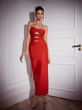 Load image into Gallery viewer, Jacquelyn Strapless Cutout Maxi Dress
