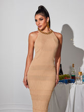 Load image into Gallery viewer, Jajuan Round Neck Knitted Maxi Dress
