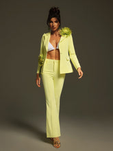 Load image into Gallery viewer, Jamaun Long Sleeve Flower Blazer Set
