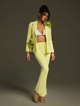 Load image into Gallery viewer, Jamaun Long Sleeve Flower Blazer Set

