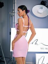 Load image into Gallery viewer, Jehu Spaghetti Hollow Bandage Dress
