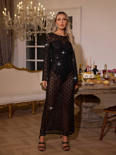 Load image into Gallery viewer, Jonelle Long Sleeve Sequin Mesh Dress
