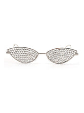 Load image into Gallery viewer, Katy Crystal Cat Eye Frame Glasses

