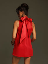 Load image into Gallery viewer, Keane Sleeveless Bow Flower Mini Dress
