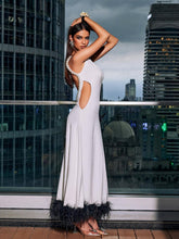 Load image into Gallery viewer, Kenzie Open Back Pearl Corded Flower Maxi Dress
