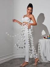Load image into Gallery viewer, Kevon Halterneck Flower Pants Set
