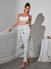 Load image into Gallery viewer, Kevon Halterneck Flower Pants Set
