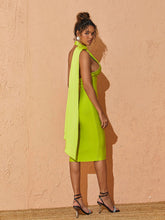 Load image into Gallery viewer, Kinga Halterneck Bandage Midi Dress
