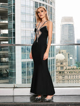 Load image into Gallery viewer, Kylo Crystal Bandage Maxi Dress
