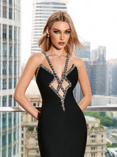 Load image into Gallery viewer, Kylo Crystal Bandage Maxi Dress
