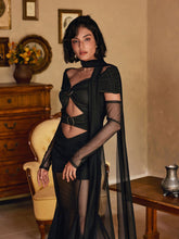 Load image into Gallery viewer, Lakiya Cutout Mesh Maxi Dress
