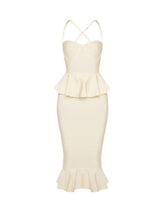 Load image into Gallery viewer, Lava Peplum Mermaid Bandage Dress
