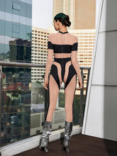 Load image into Gallery viewer, Leatrice Square Stripe Jumpsuit
