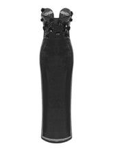 Load image into Gallery viewer, Libra Strapless Flower Sequin Dress
