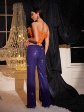 Load image into Gallery viewer, Likan Crop Top Sequin Pants Set
