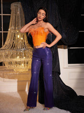 Load image into Gallery viewer, Likan Crop Top Sequin Pants Set
