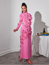 Load image into Gallery viewer, Liluri Long Sleeve Flower Maxi Dress
